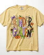 Ghost And Pumpkin Kindergarten Teacher Shirt
