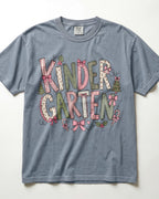 Pink Floral Christmas Kindergarten Teacher Shirt
