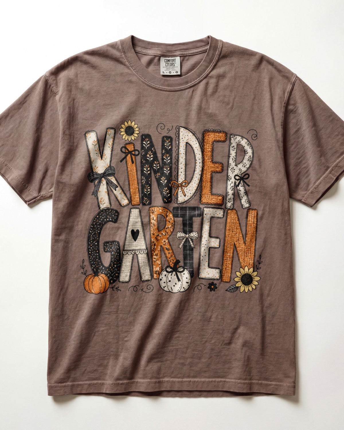 Neutral Sunflower Kindergarten Teacher Shirt