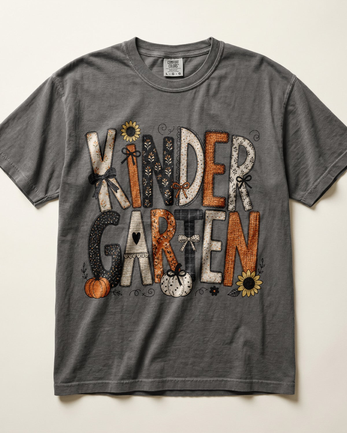 Neutral Sunflower Kindergarten Teacher Shirt