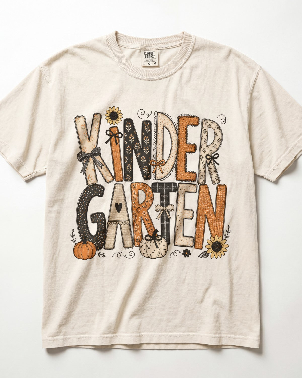 Neutral Sunflower Kindergarten Teacher Shirt