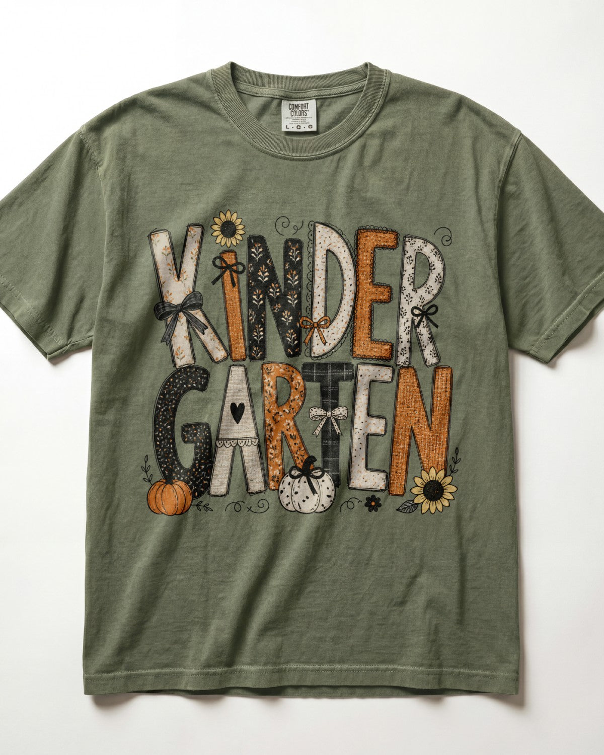 Neutral Sunflower Kindergarten Teacher Shirt