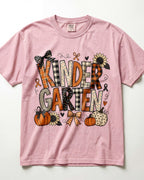 Plaid Sunflower Kindergarten Teacher Shirt