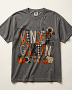 Plaid Sunflower Kindergarten Teacher Shirt