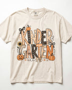 Peach Pumpkin Kindergarten Teacher Shirt