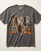 Peach Pumpkin Kindergarten Teacher Shirt