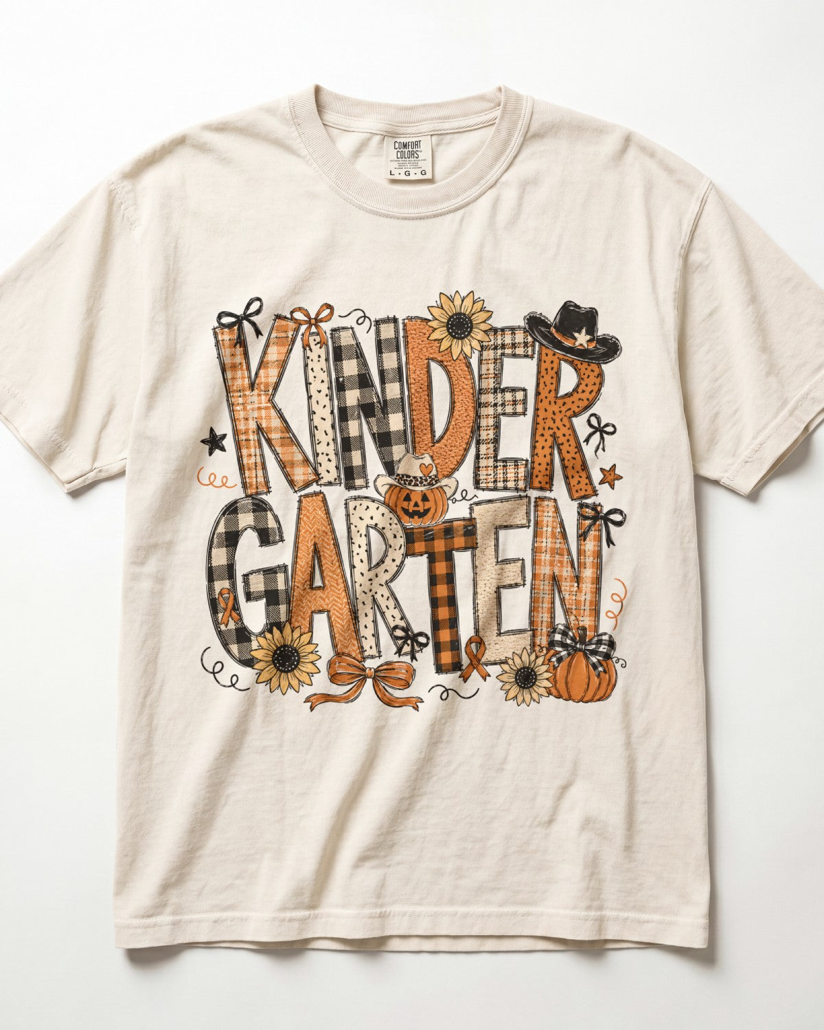 Cowboy Pumpkin Kindergarten Teacher Shirt