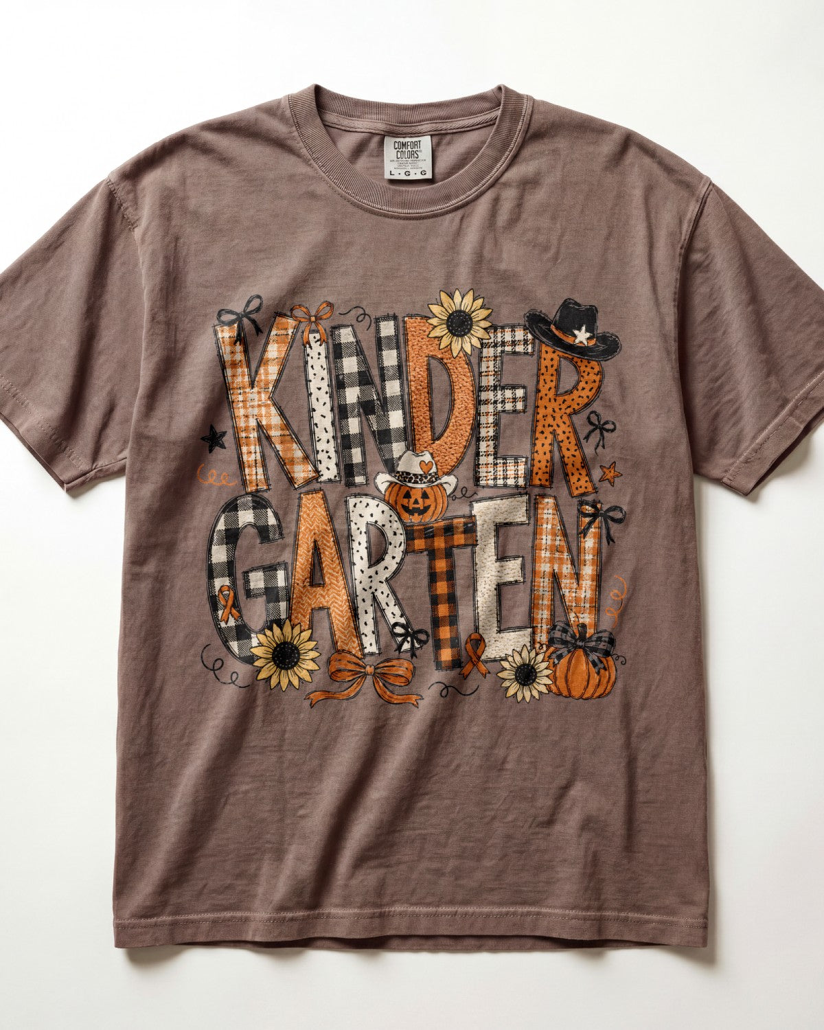 Cowboy Pumpkin Kindergarten Teacher Shirt