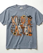 Cowboy Pumpkin Kindergarten Teacher Shirt