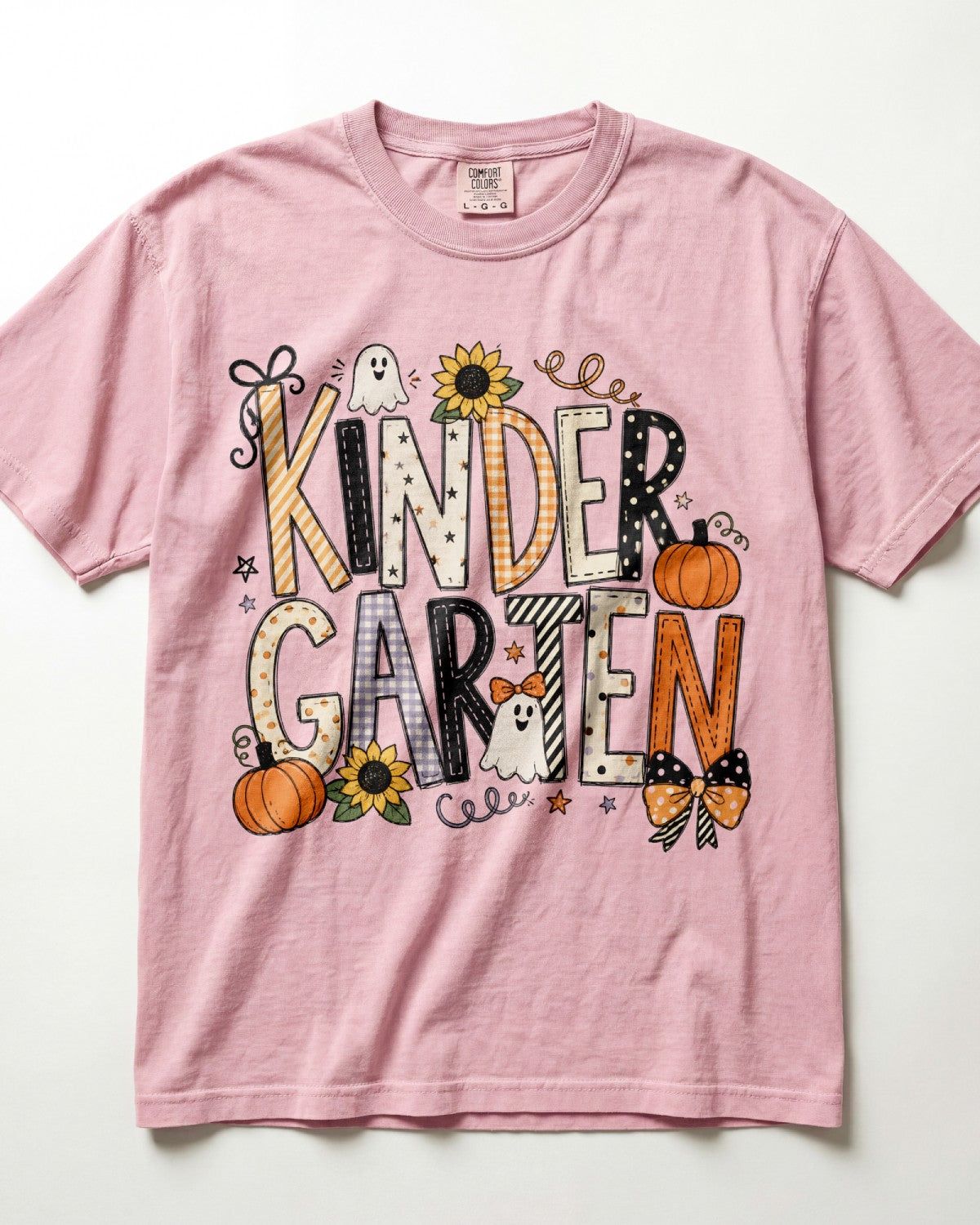 Pastel Ghost Kindergarten Teacher Shirt