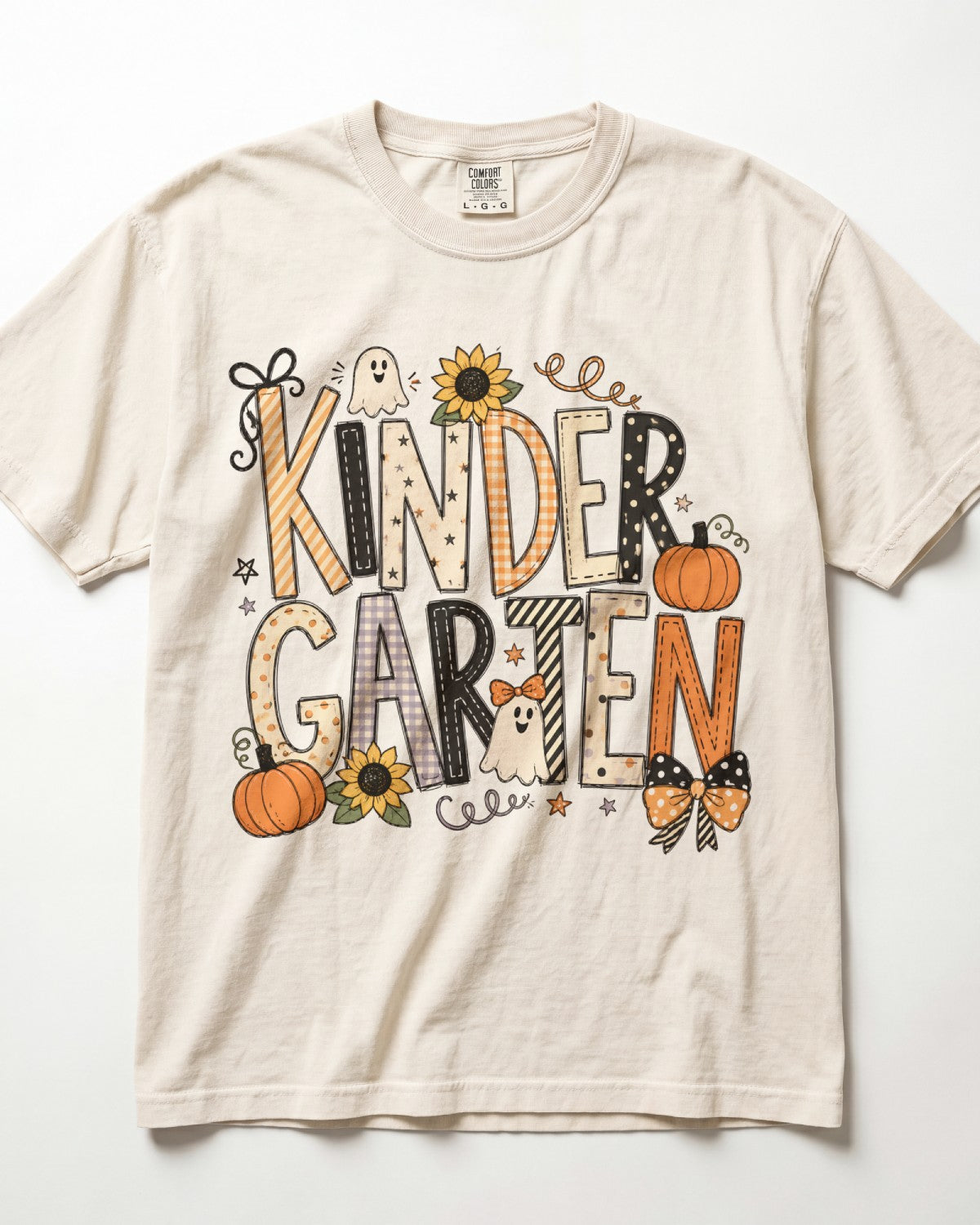 Pastel Ghost Kindergarten Teacher Shirt