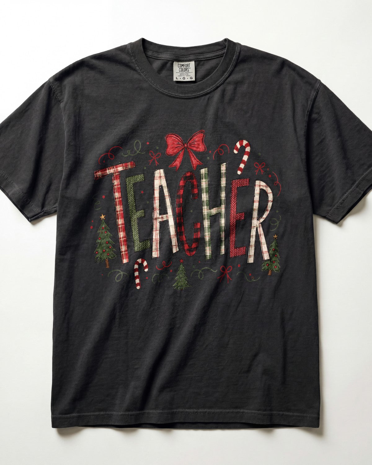 Plaid Christmas Teacher Kindergarten Teacher Shirt