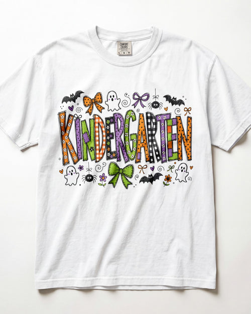 Bats And Bows Kindergarten Teacher Shirt