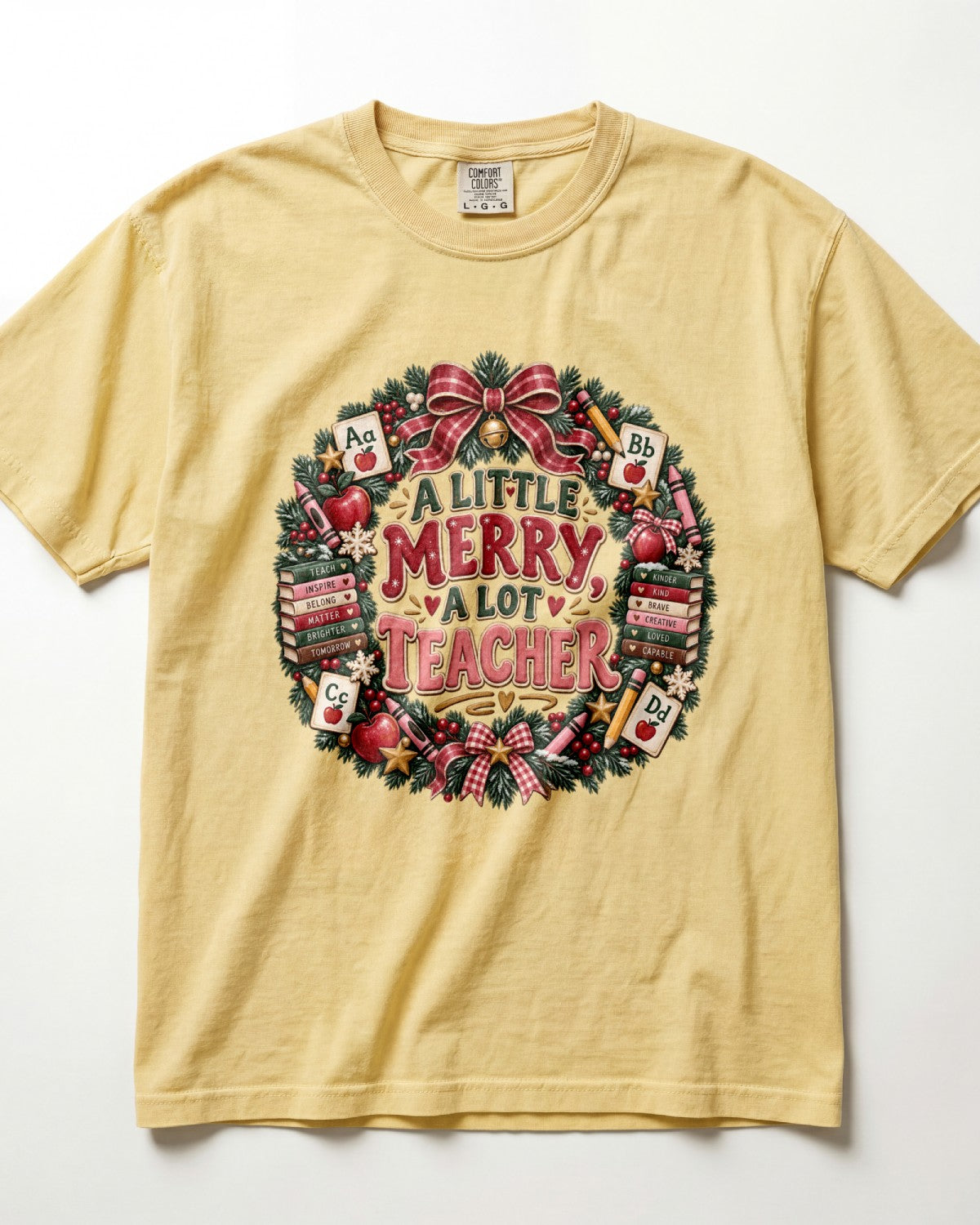 A Little Merry A Lot Of Teacher Kindergarten Teacher Shirt