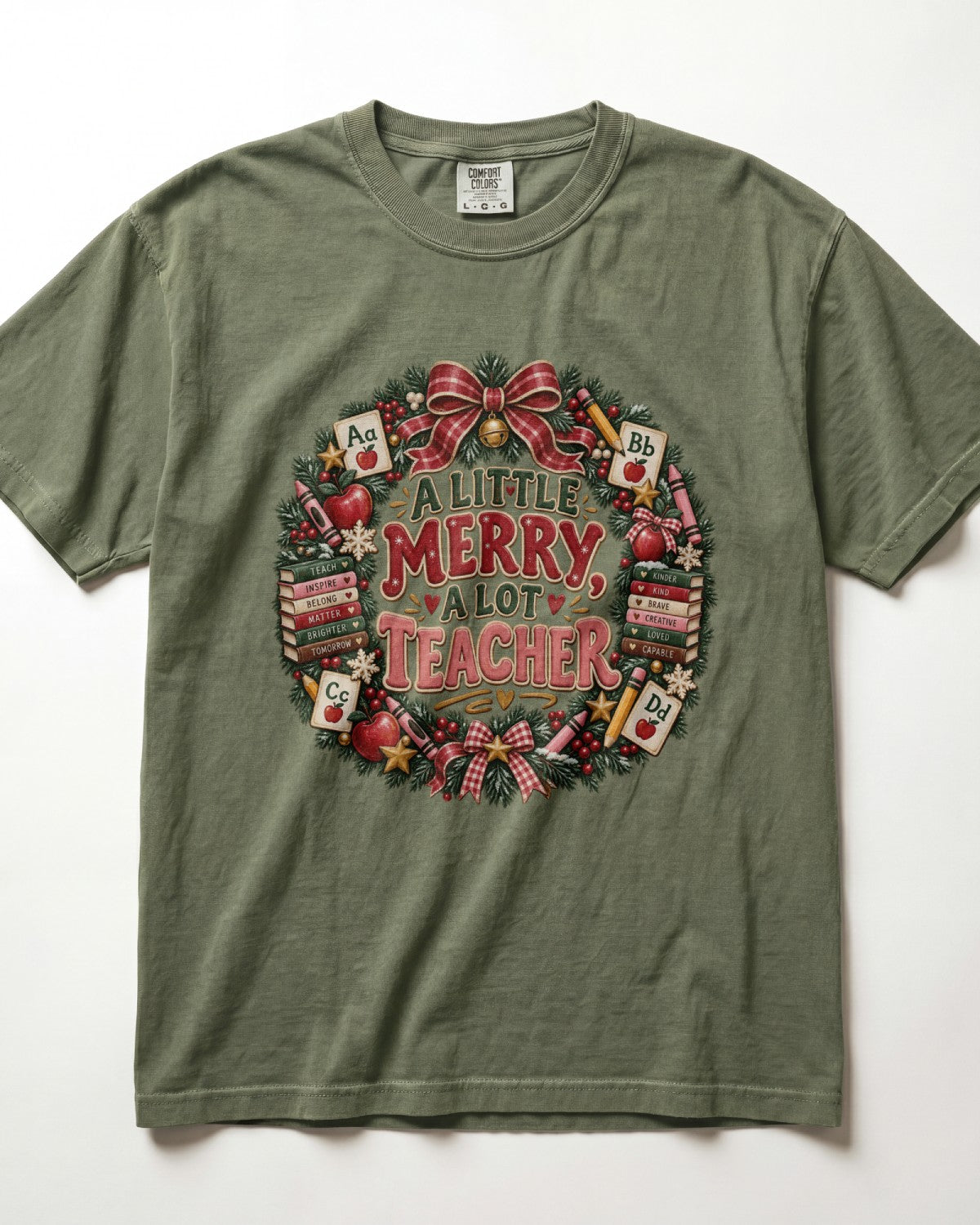 A Little Merry A Lot Of Teacher Kindergarten Teacher Shirt
