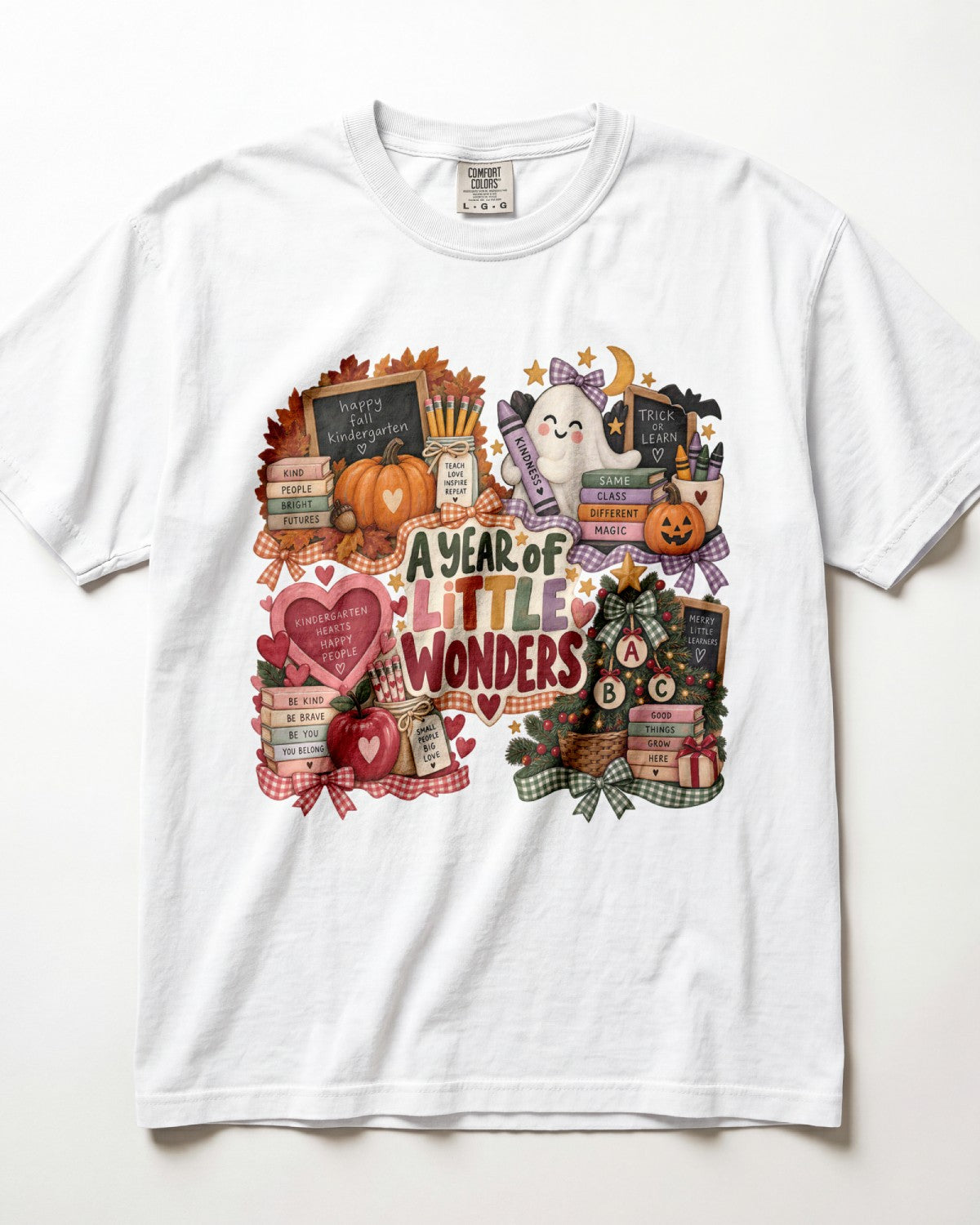 A Year Of Little Wonders Kindergarten Teacher Shirt