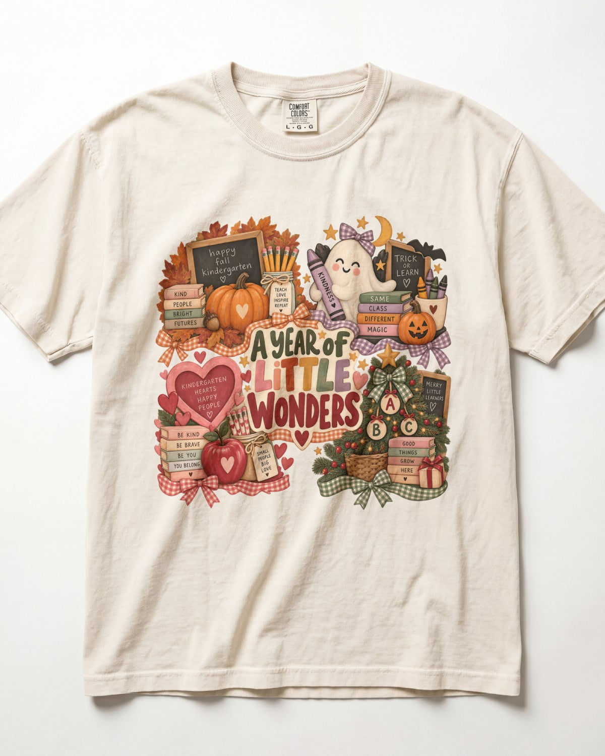 A Year Of Little Wonders Kindergarten Teacher Shirt