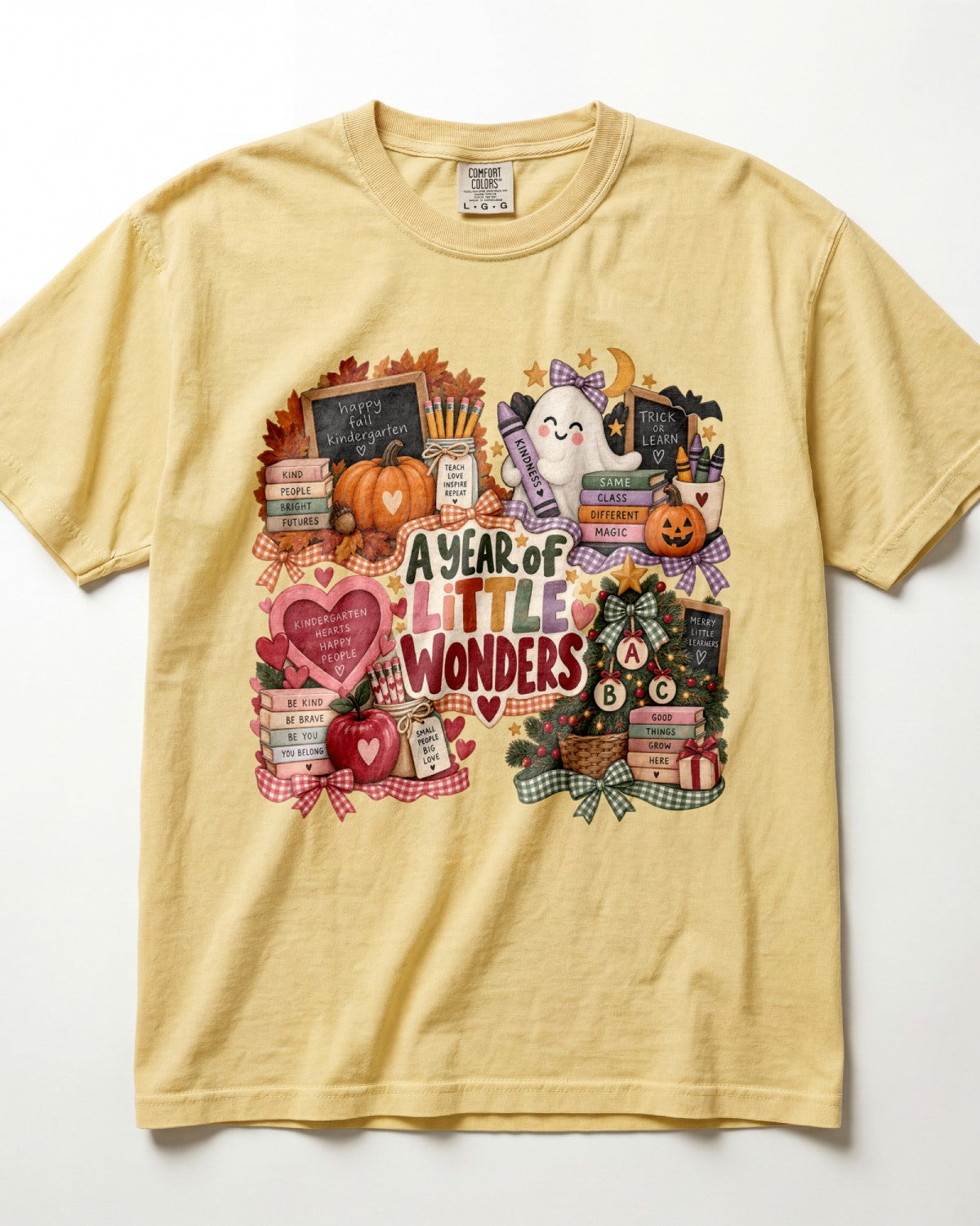 A Year Of Little Wonders Kindergarten Teacher Shirt