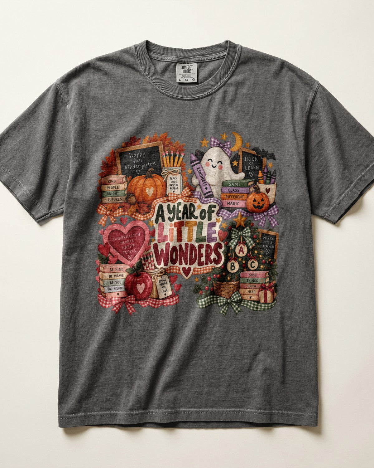 A Year Of Little Wonders Kindergarten Teacher Shirt