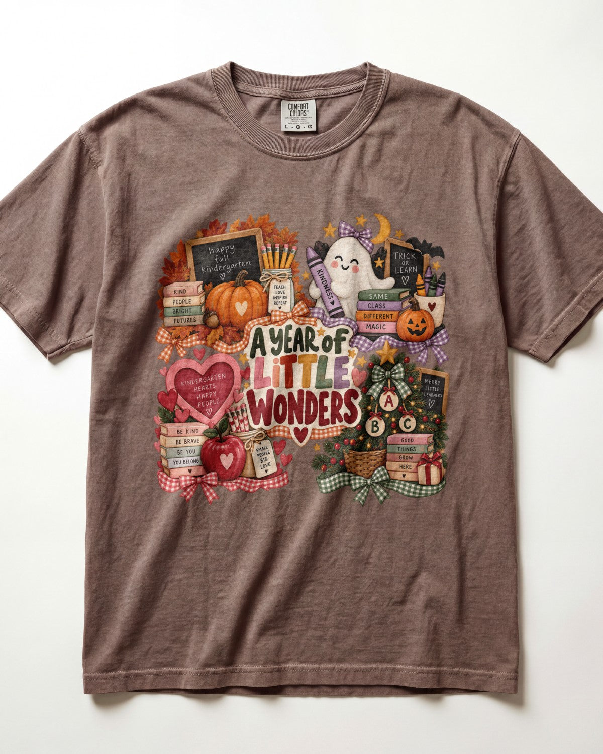 A Year Of Little Wonders Kindergarten Teacher Shirt