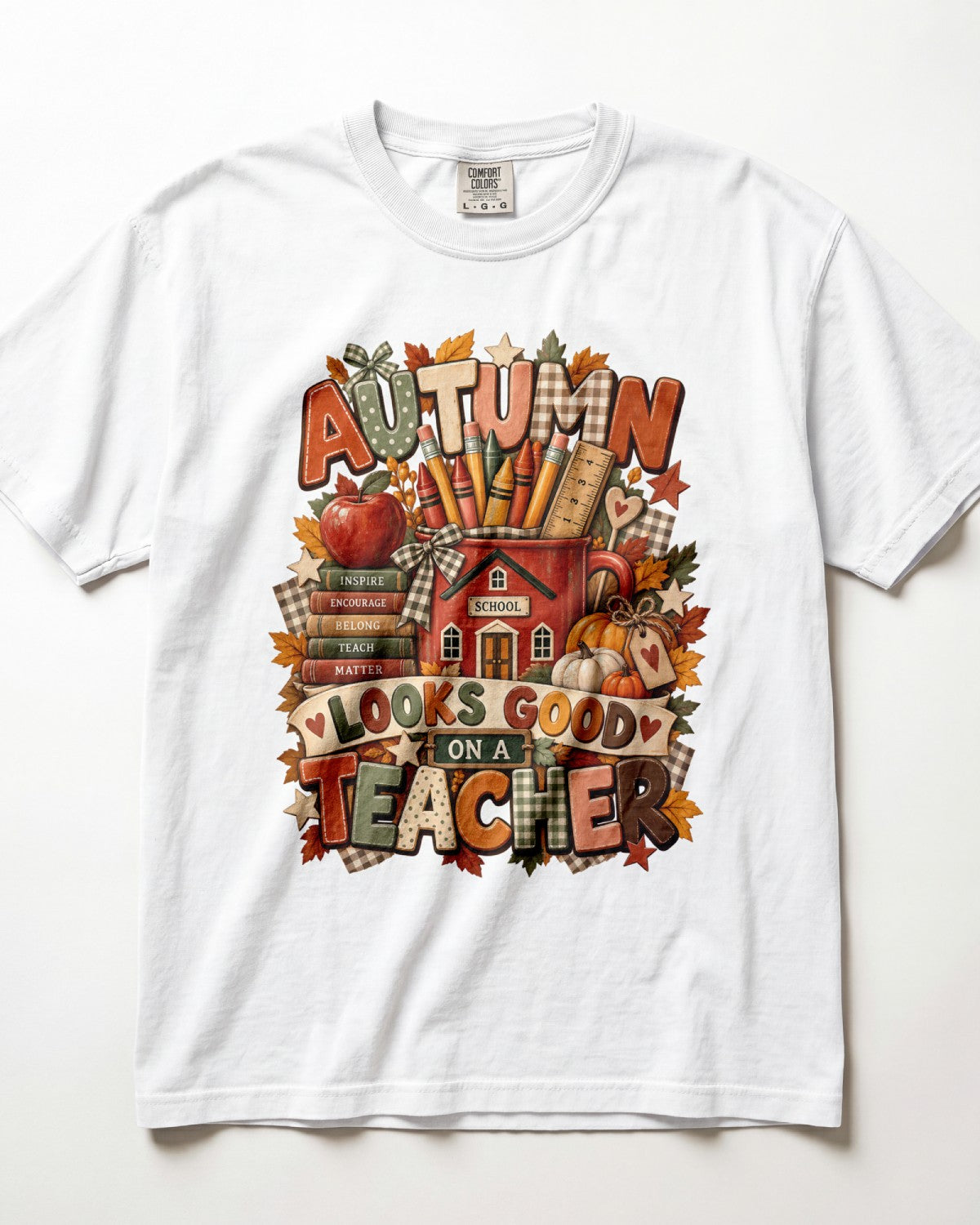 Autumn Looks Good On A Teacher Kindergarten Teacher Shirt