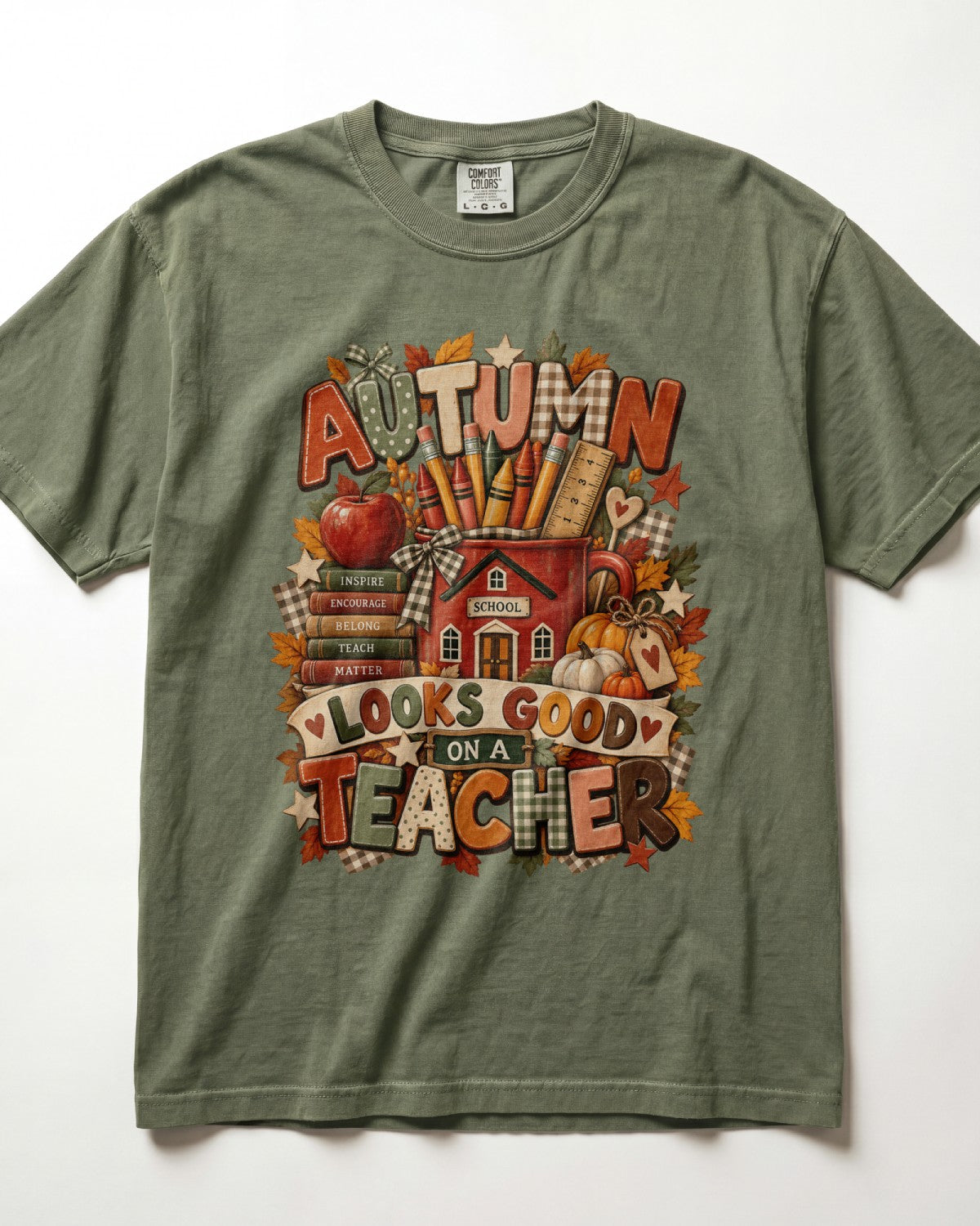 Autumn Looks Good On A Teacher Kindergarten Teacher Shirt