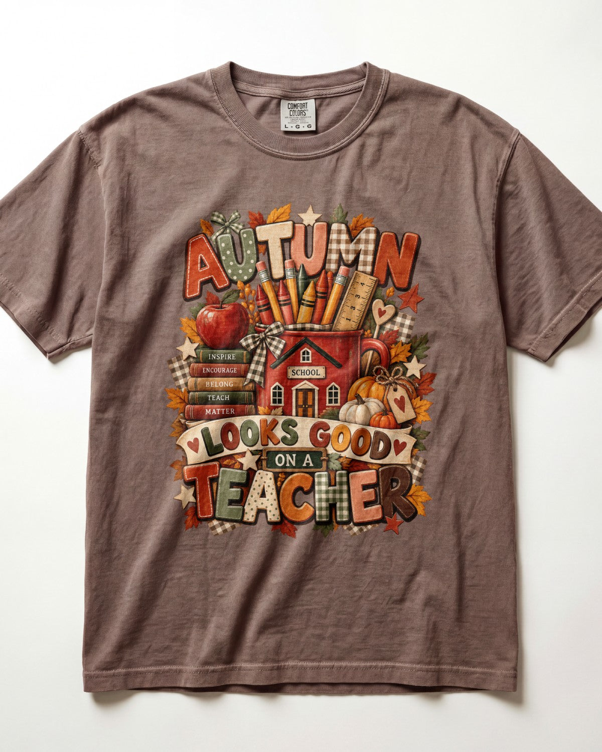 Autumn Looks Good On A Teacher Kindergarten Teacher Shirt