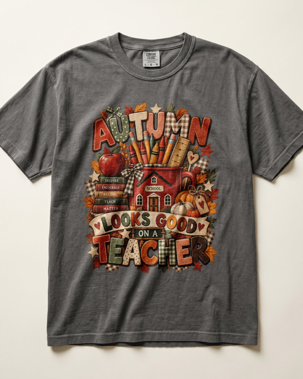 Autumn Looks Good On A Teacher Kindergarten Teacher Shirt