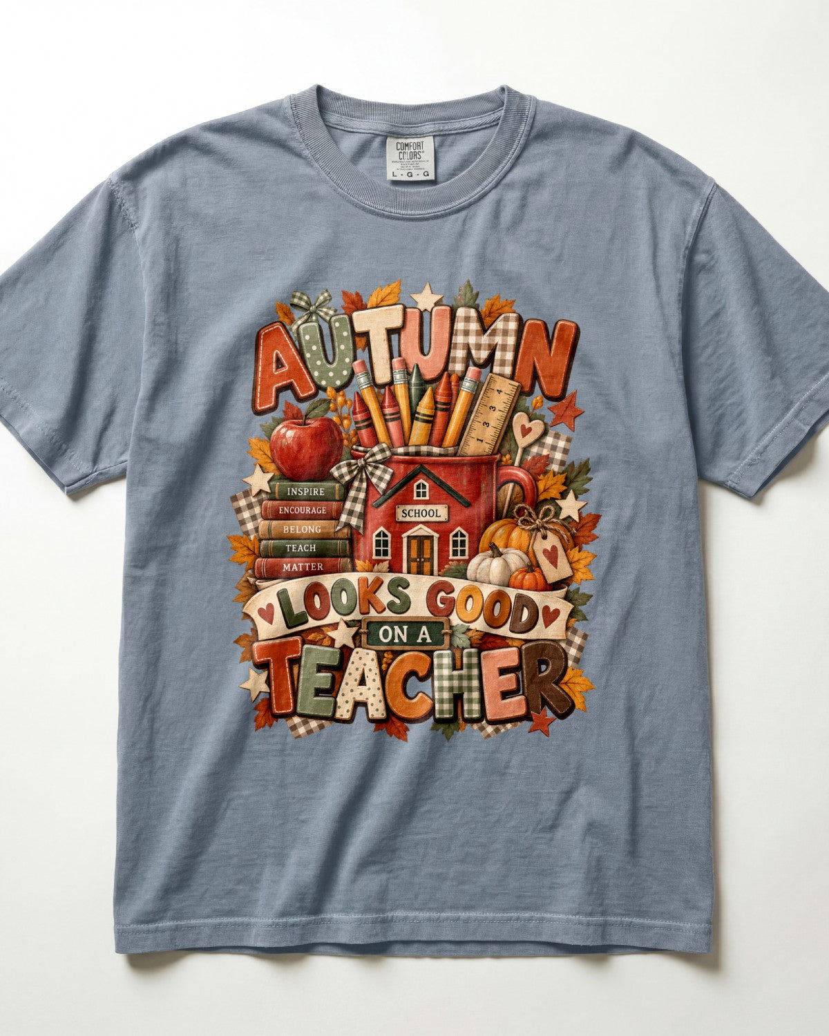 Autumn Looks Good On A Teacher Kindergarten Teacher Shirt