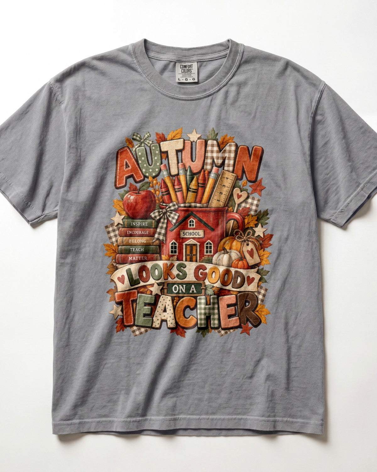 Autumn Looks Good On A Teacher Kindergarten Teacher Shirt