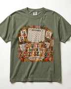 Counting Down To Cozy Season Kindergarten Teacher Shirt