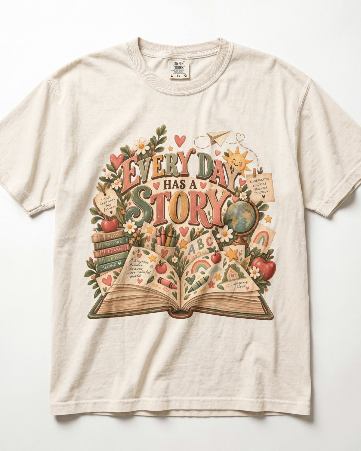 Every Day Has A Story Kindergarten Teacher Shirt