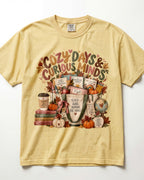 Cozy Days And Curious Minds Kindergarten Teacher Shirt
