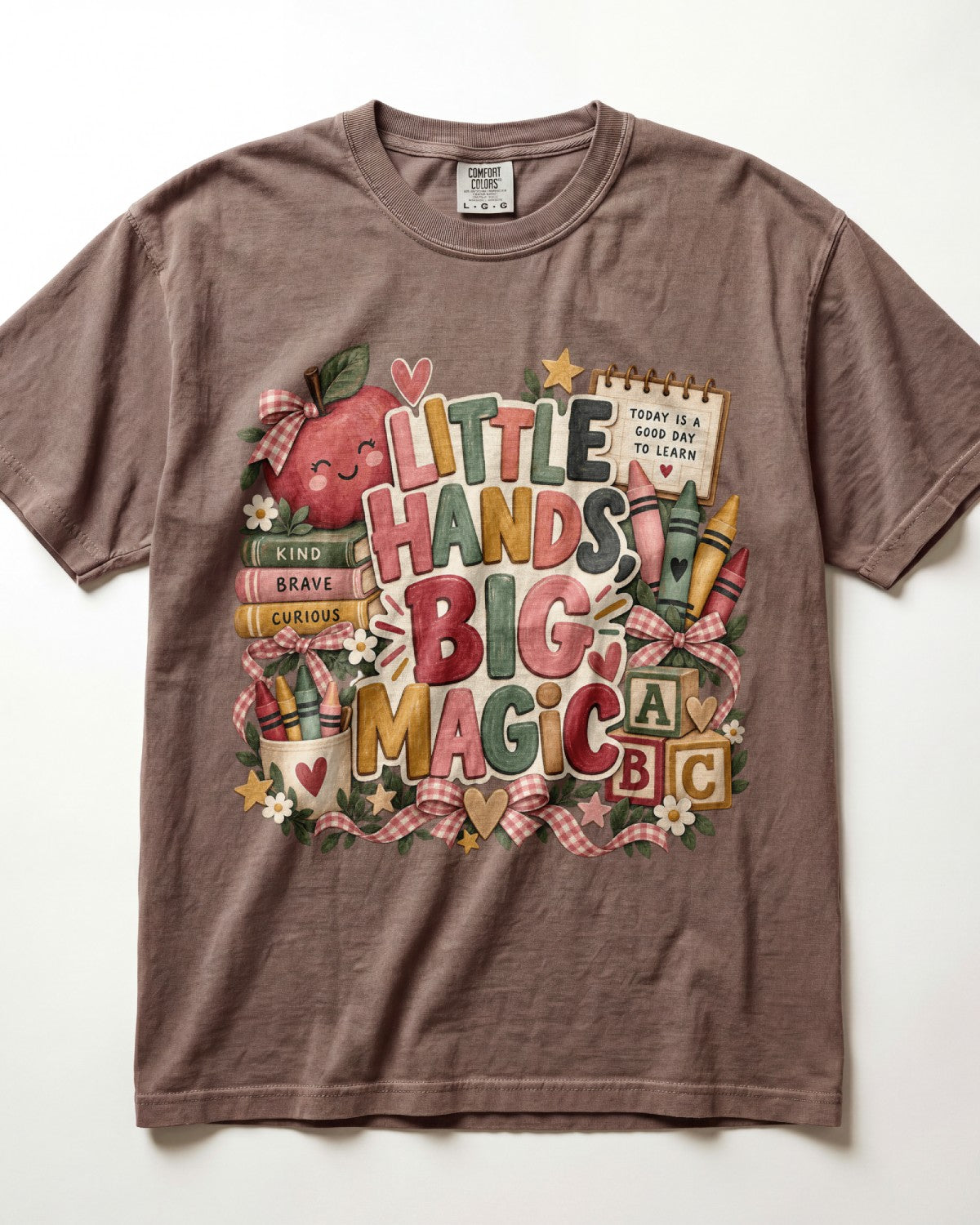 Little Hands Big Magic Kindergarten Teacher Shirt