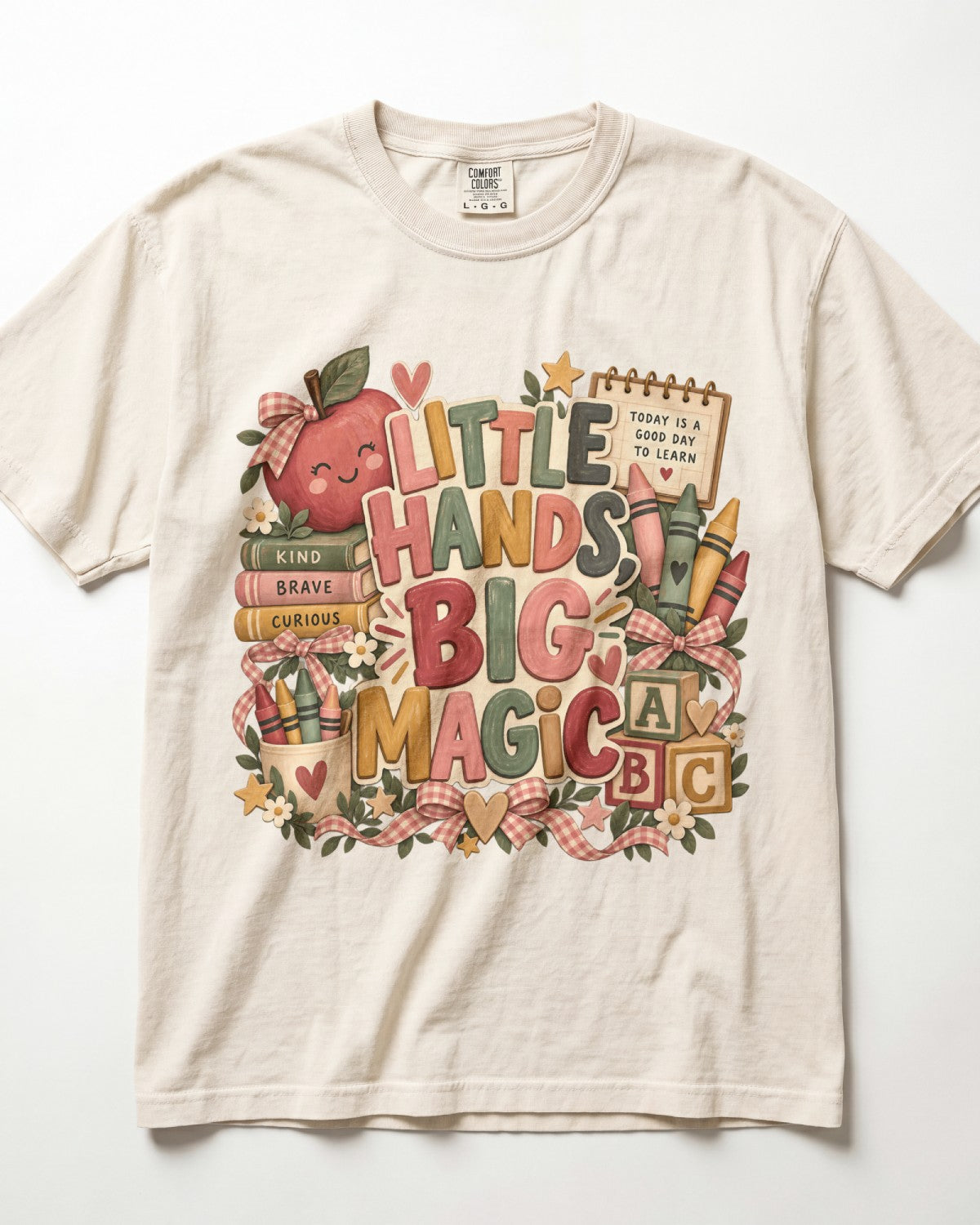 Little Hands Big Magic Kindergarten Teacher Shirt