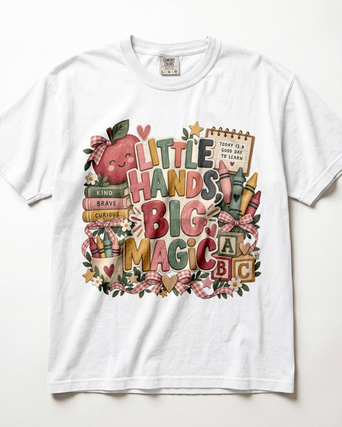 Little Hands Big Magic Kindergarten Teacher Shirt