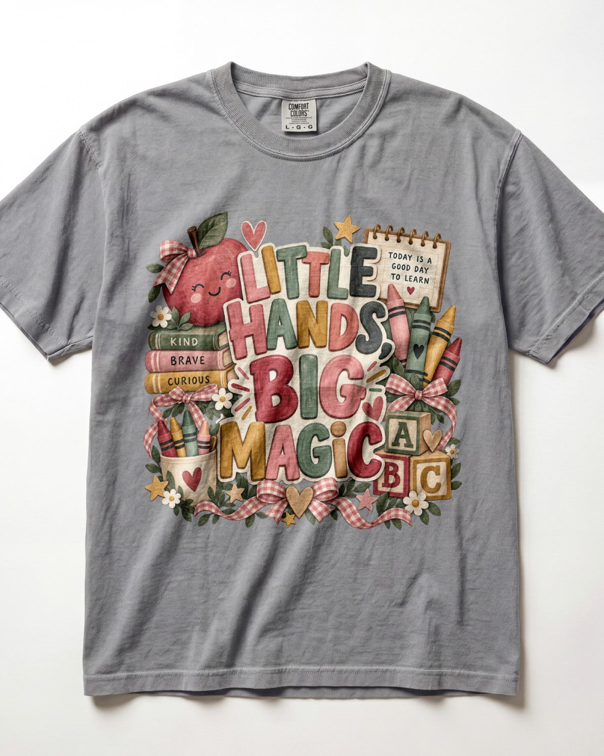 Little Hands Big Magic Kindergarten Teacher Shirt