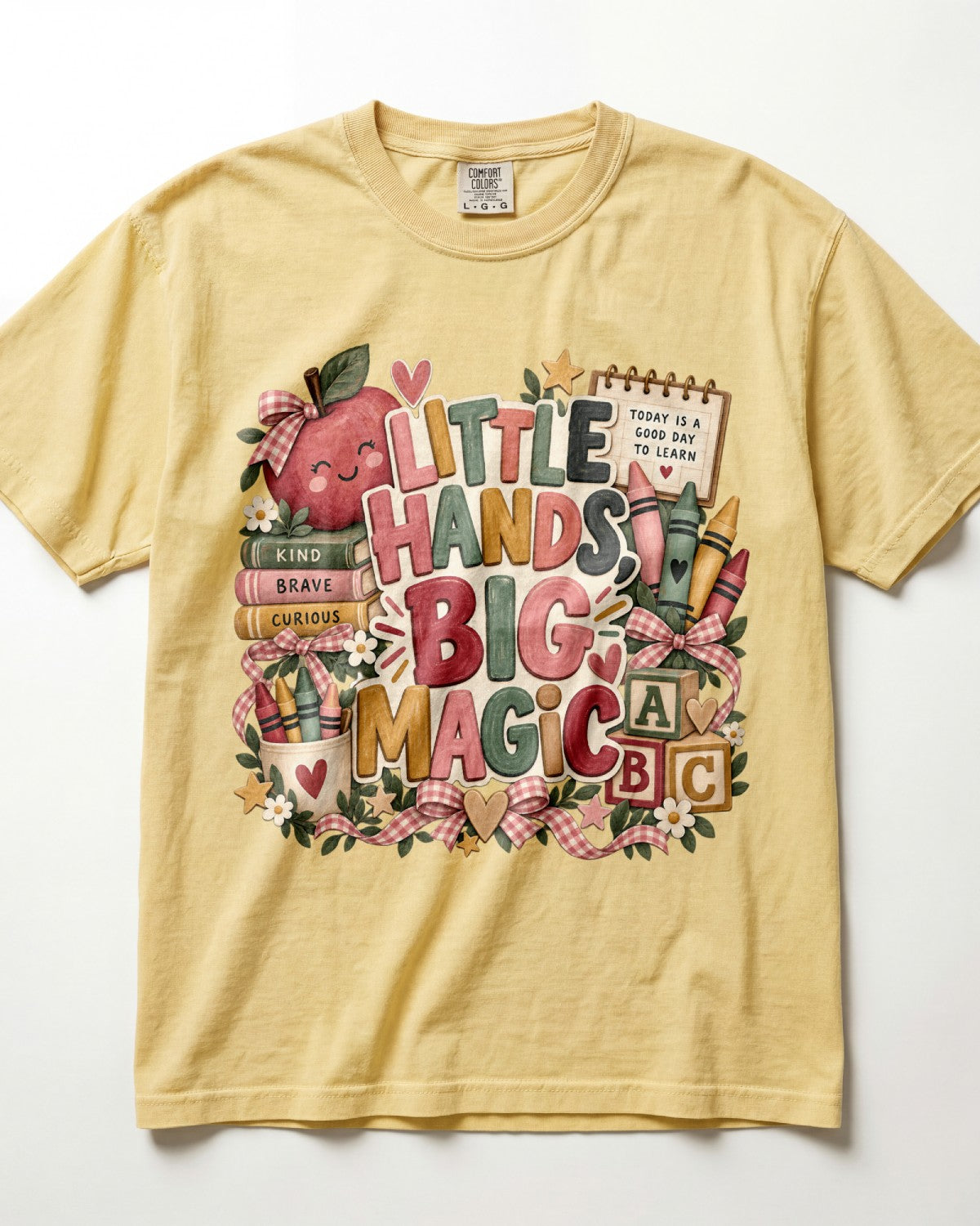 Little Hands Big Magic Kindergarten Teacher Shirt