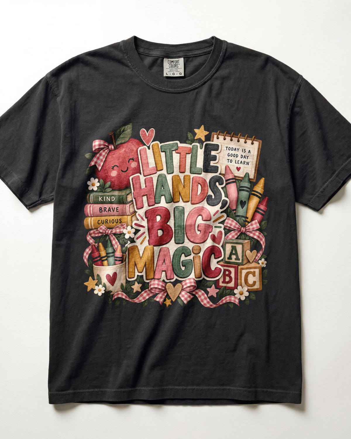 Little Hands Big Magic Kindergarten Teacher Shirt