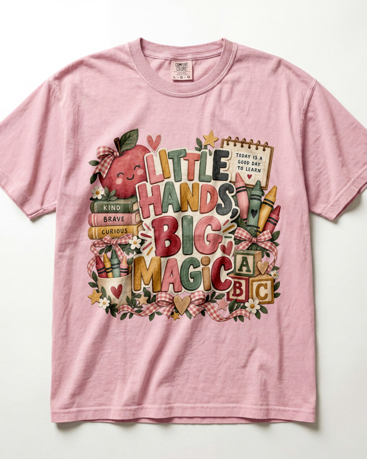 Little Hands Big Magic Kindergarten Teacher Shirt