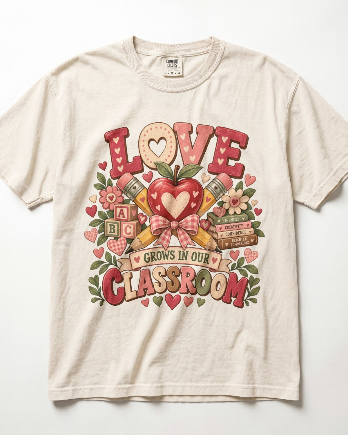 Love Grows In Our Classroom Kindergarten Teacher Shirt