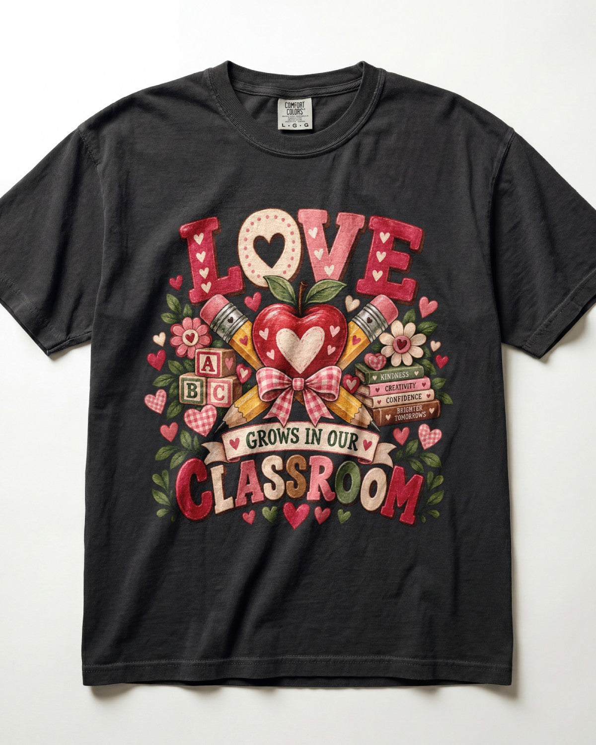 Love Grows In Our Classroom Kindergarten Teacher Shirt
