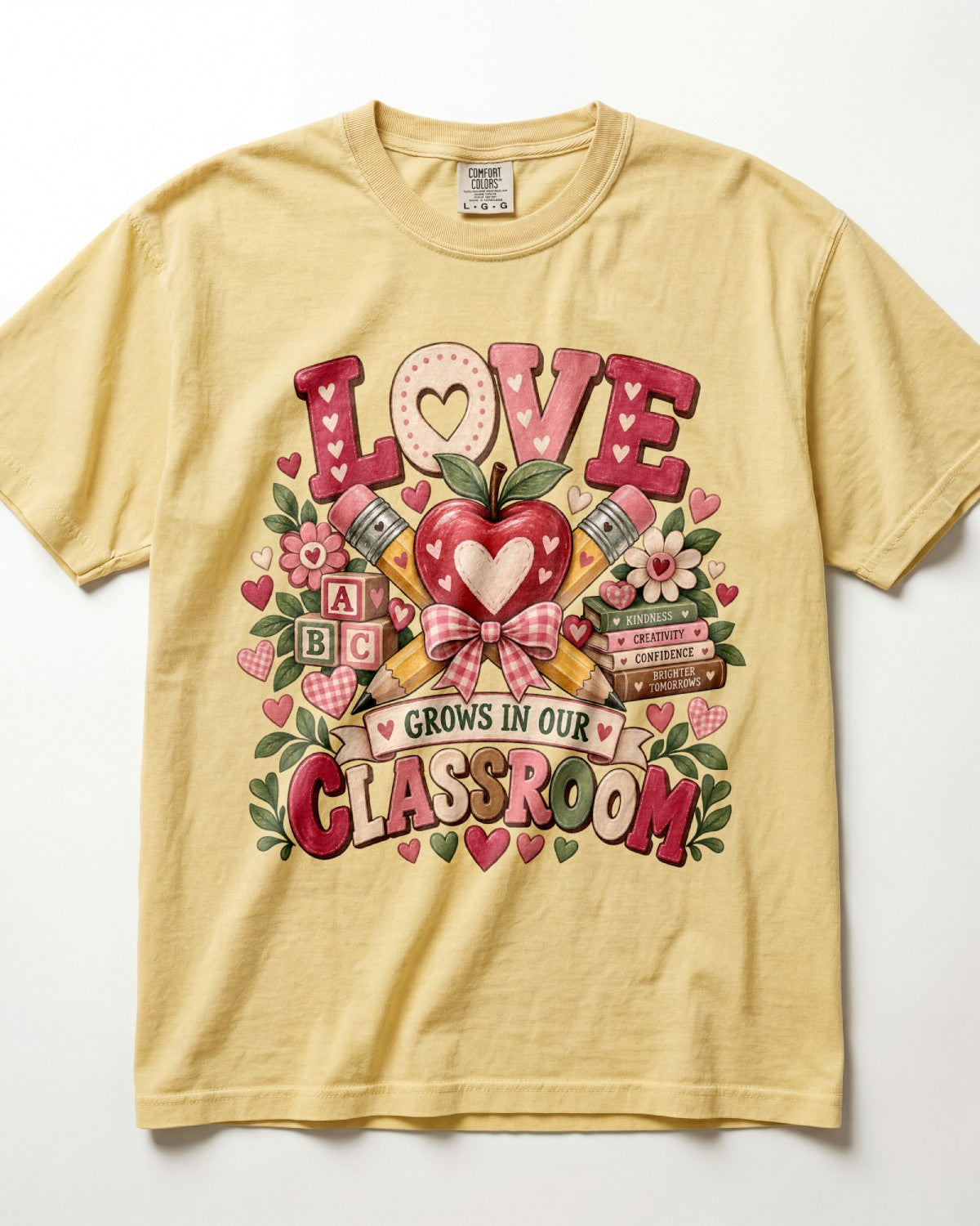 Love Grows In Our Classroom Kindergarten Teacher Shirt