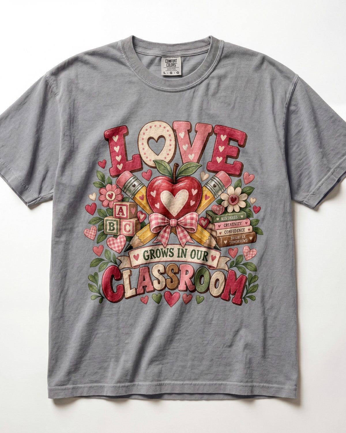 Love Grows In Our Classroom Kindergarten Teacher Shirt