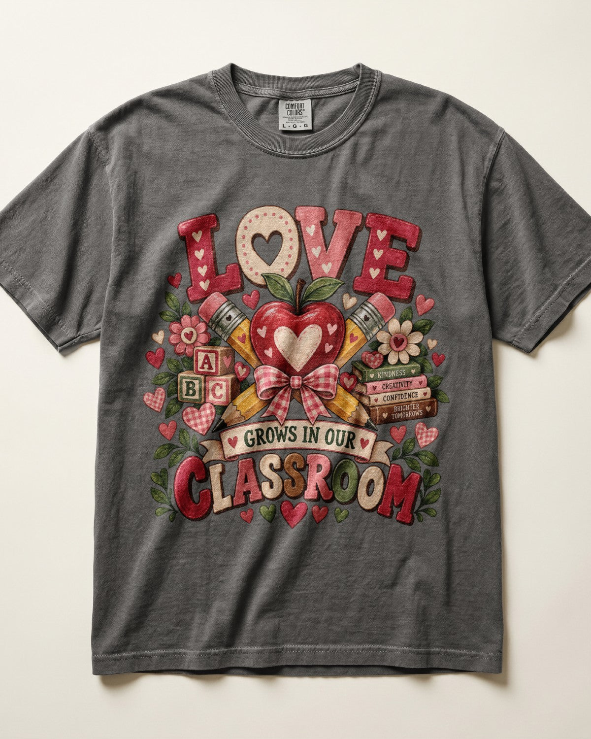 Love Grows In Our Classroom Kindergarten Teacher Shirt