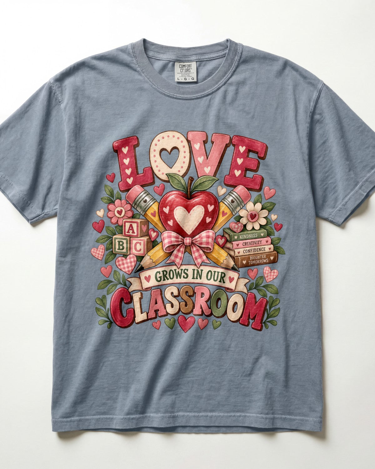Love Grows In Our Classroom Kindergarten Teacher Shirt