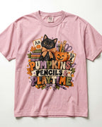 Pumpkins Pencils And Playtime Kindergarten Teacher Shirt