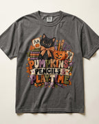 Pumpkins Pencils And Playtime Kindergarten Teacher Shirt