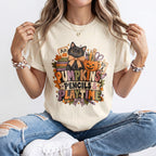 Pumpkins Pencils And Playtime Kindergarten Teacher Shirt