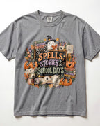 Spells Stories And School Days Kindergarten Teacher Shirt
